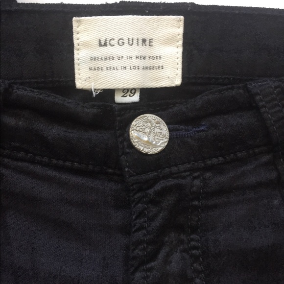 McGuire Vegan Suede Black Pants - Picture 5 of 6
